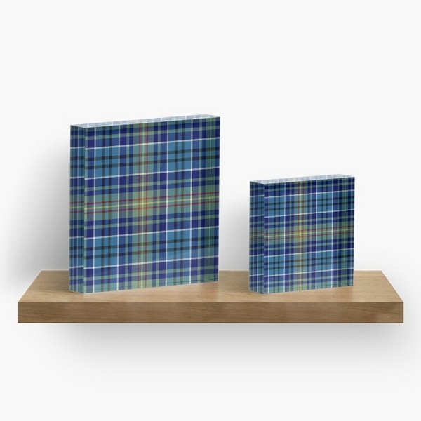 O'Sullivan tartan acrylic block