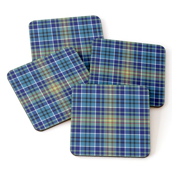 O'Sullivan tartan beverage coasters