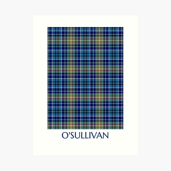 O'Sullivan tartan art print