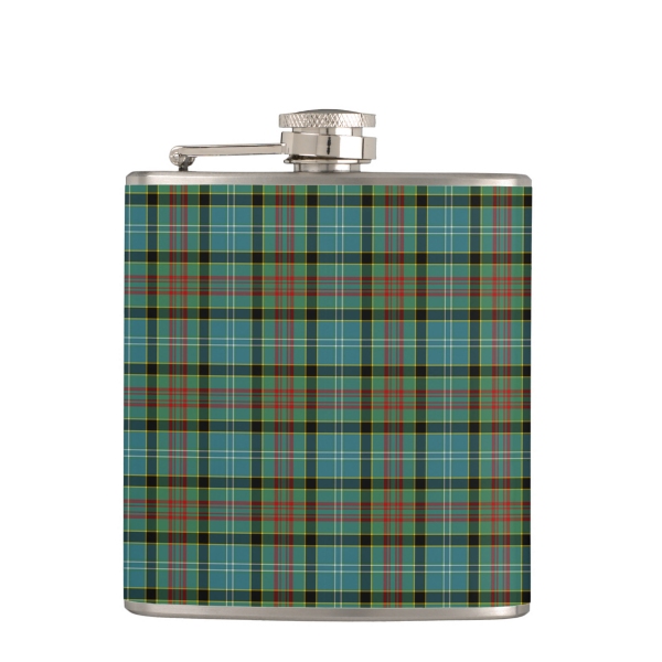 Paisley tartan hip flask