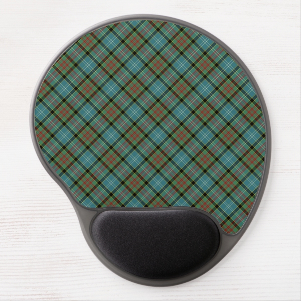 Paisley tartan ergonomic mouse pad