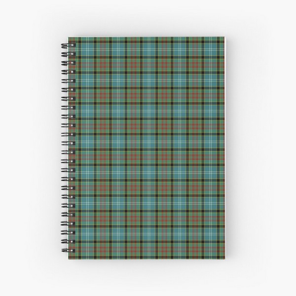 Paisley tartan spiral notebook