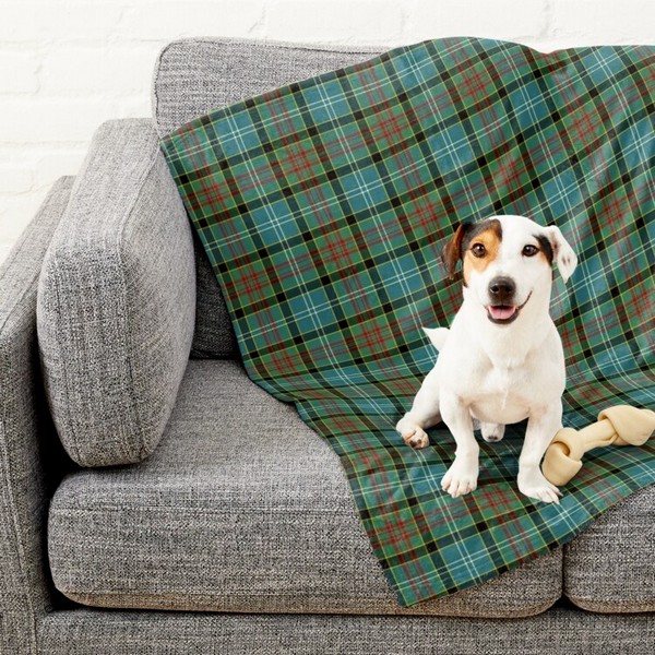 Paisley tartan pet blanket