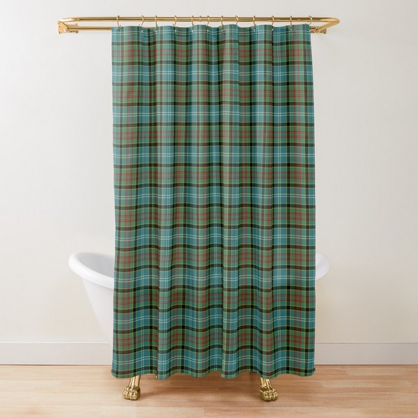 Paisley tartan shower curtain