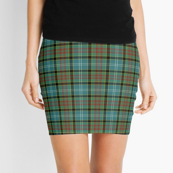 Paisley tartan mini skirt