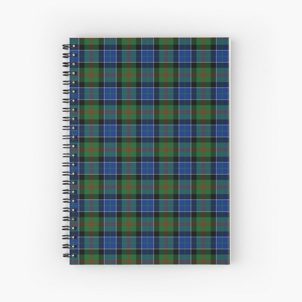 Clan Paterson tartan spiral notebook