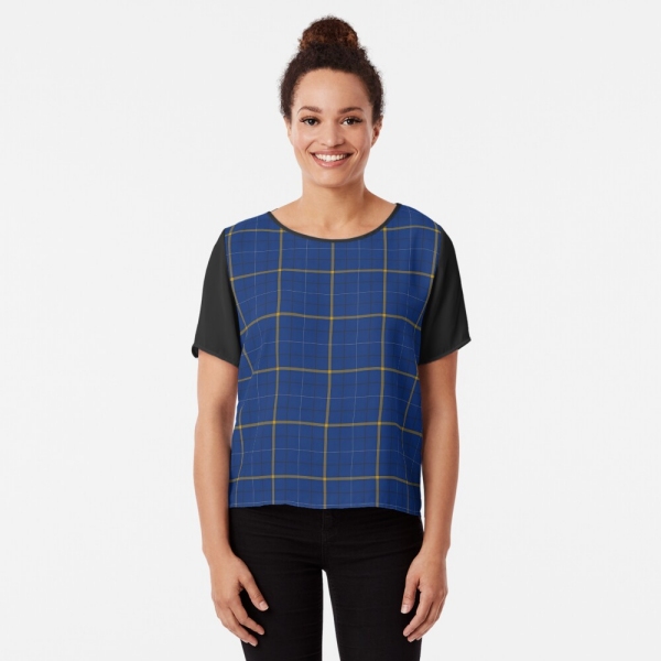 Pearson tartan chiffon top