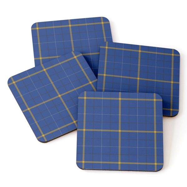 Pearson tartan beverage coasters