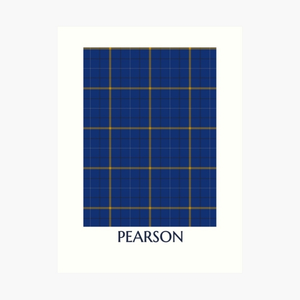 Pearson tartan art print