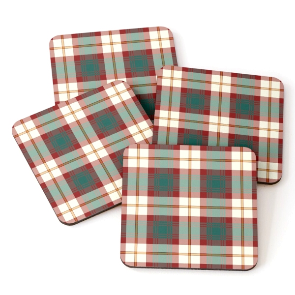 Prince Edward Island Dress Tartan Coasters