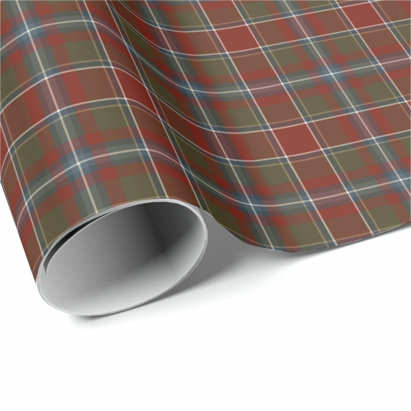 Perthshire Weathered tartan wrapping paper