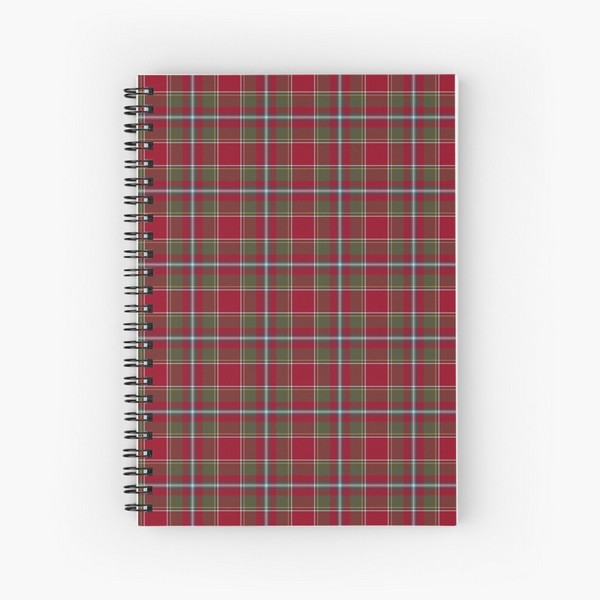 Perthshire Weathered tartan spiral notebook