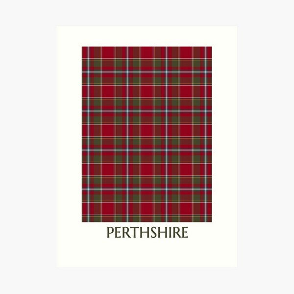 Perthshire Weathered tartan art print