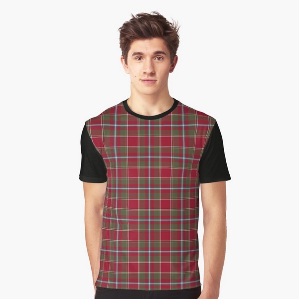 Perthshire Weathered tartan tee shirt