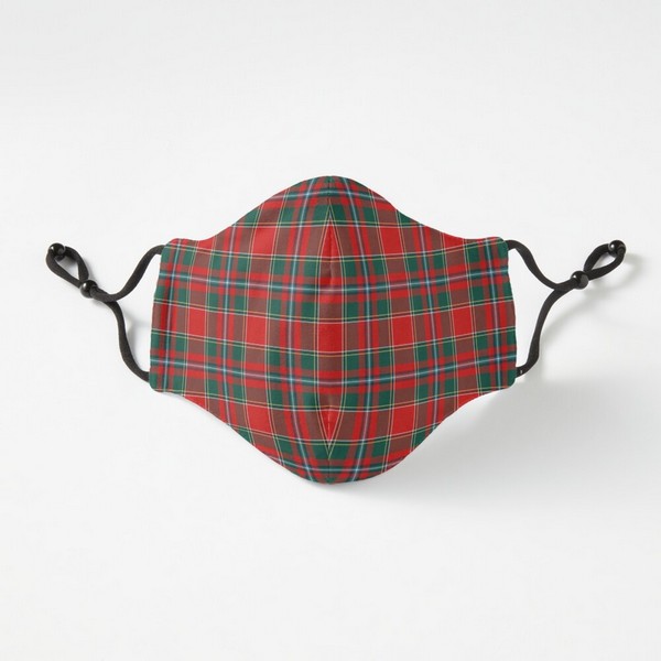 Perthshire District tartan fitted face mask