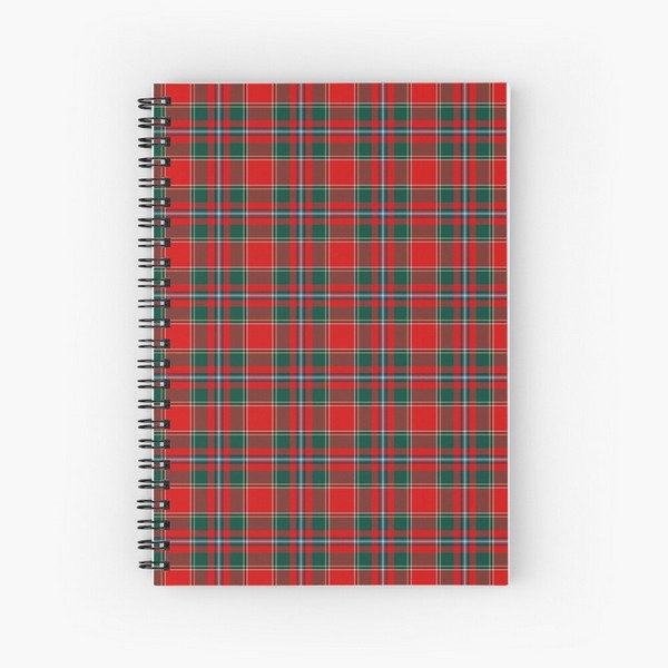 Perthshire District tartan spiral notebook