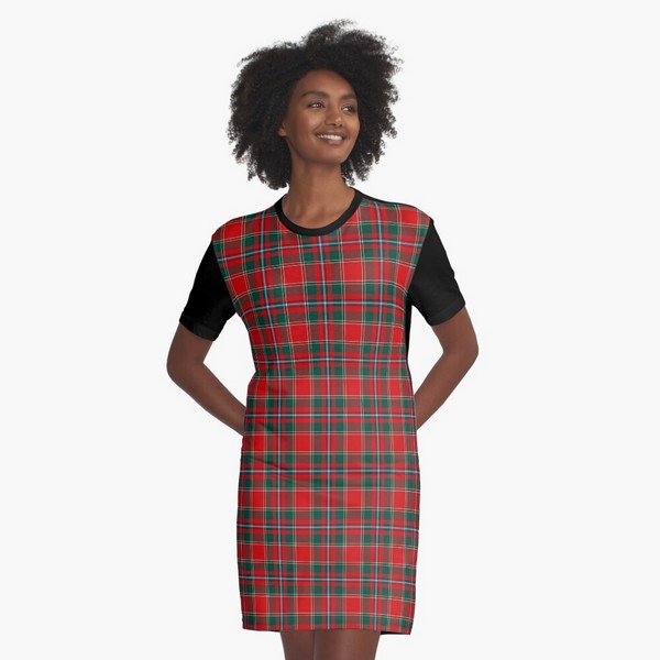 Perthshire District tartan tee shirt dress