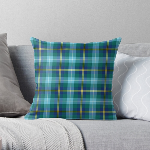 Porteous tartan throw pillow