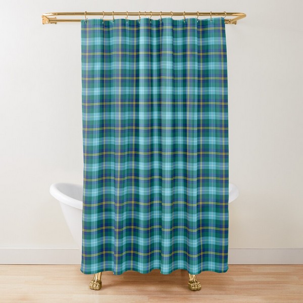 Porteous tartan shower curtain