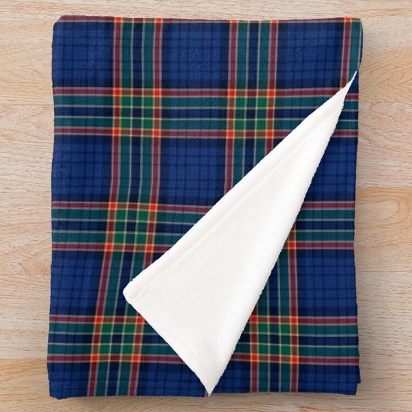 Ralston tartan fleece throw blanket