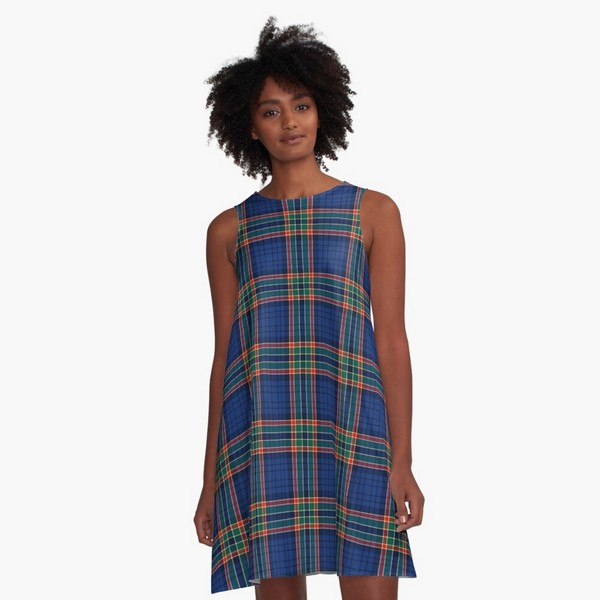 Ralston tartan a-line dress