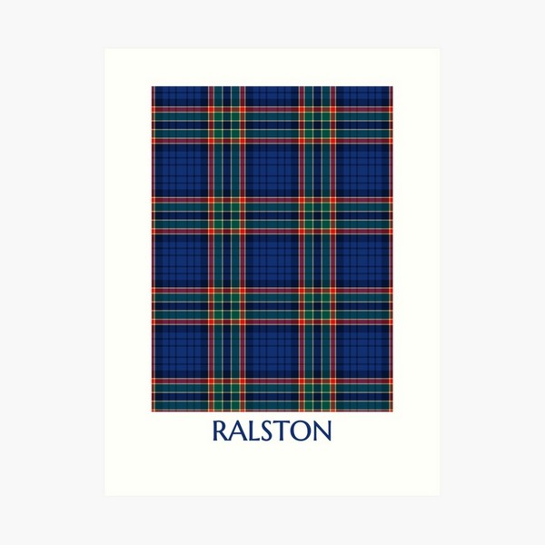 Ralston tartan art print