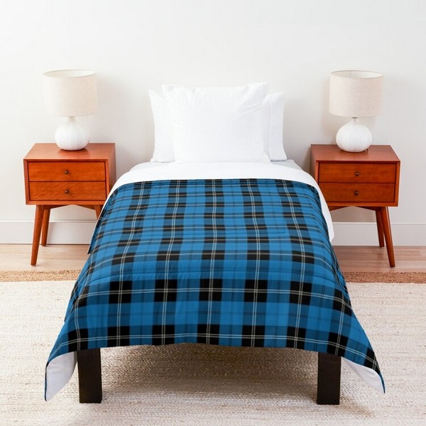 Clan Ramsay Blue Hunting Tartan Comforter