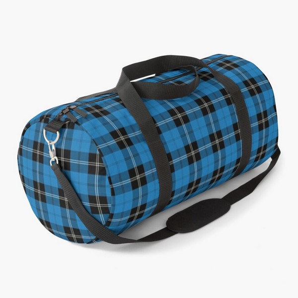 Clan Ramsay Blue tartan duffle bag