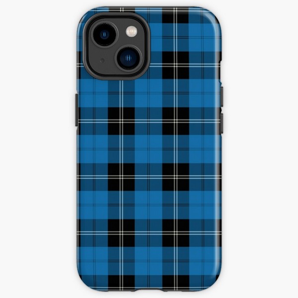 Clan Ramsay Blue tartan iPhone case