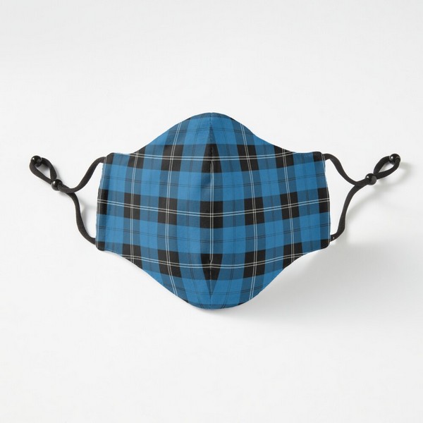 Clan Ramsay Blue tartan fitted face mask