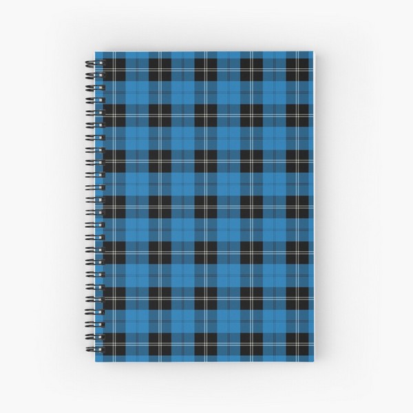 Clan Ramsay Blue tartan spiral notebook