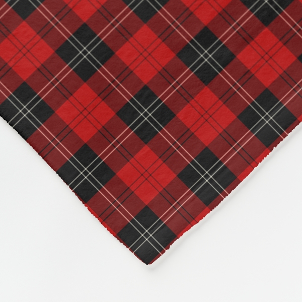 Ramsay tartan fleece blanket