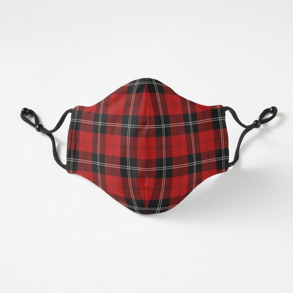 Ramsay tartan fitted face mask