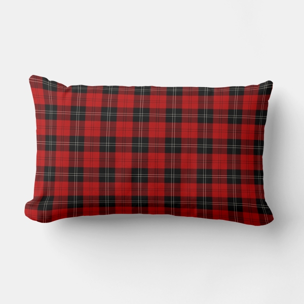 Ramsay tartan lumbar cushion