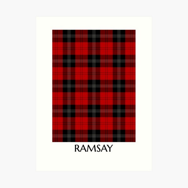 Ramsay tartan art print