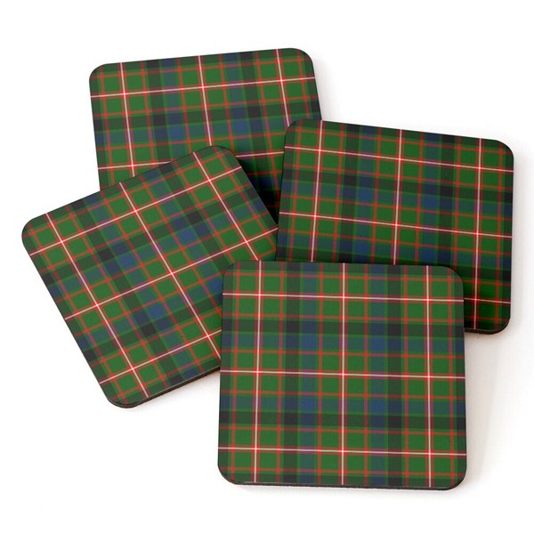 Reid tartan beverage coasters