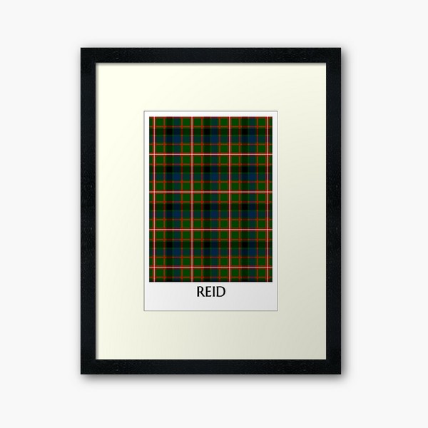 Reid tartan framed print
