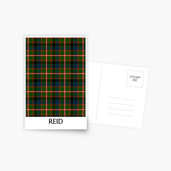 Clan Reid Tartan Postcard