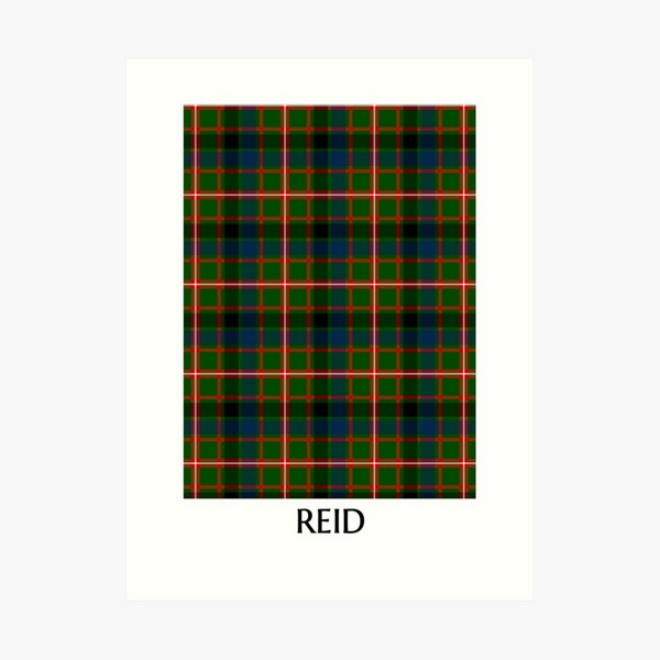 Reid tartan art print