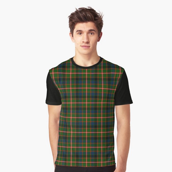 Reid tartan tee shirt