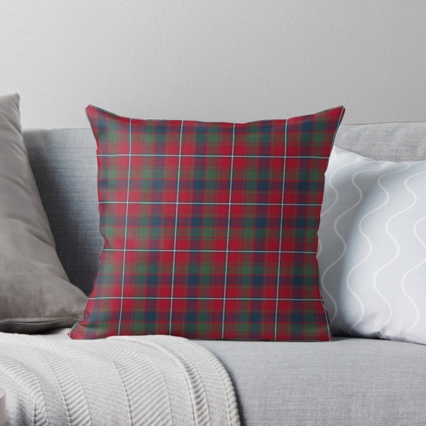 Robertson tartan throw pillow