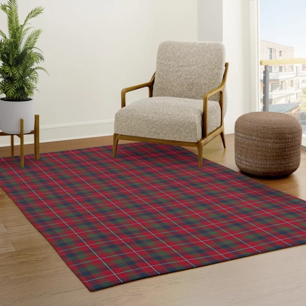 Robertson tartan area rug