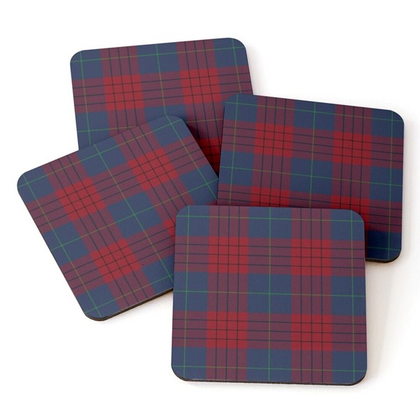 Robinson tartan beverage coasters