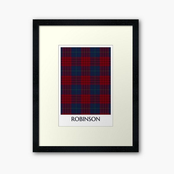 Robinson tartan framed print