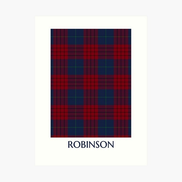 Robinson tartan art print