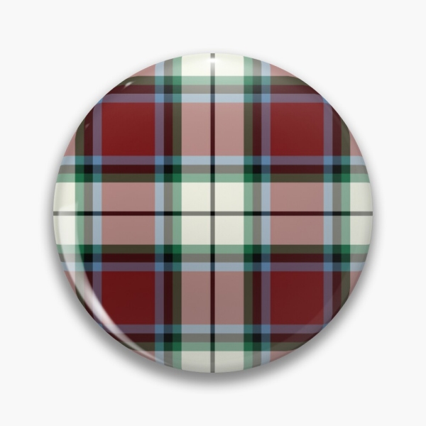 Clan Rose tartan pinback button