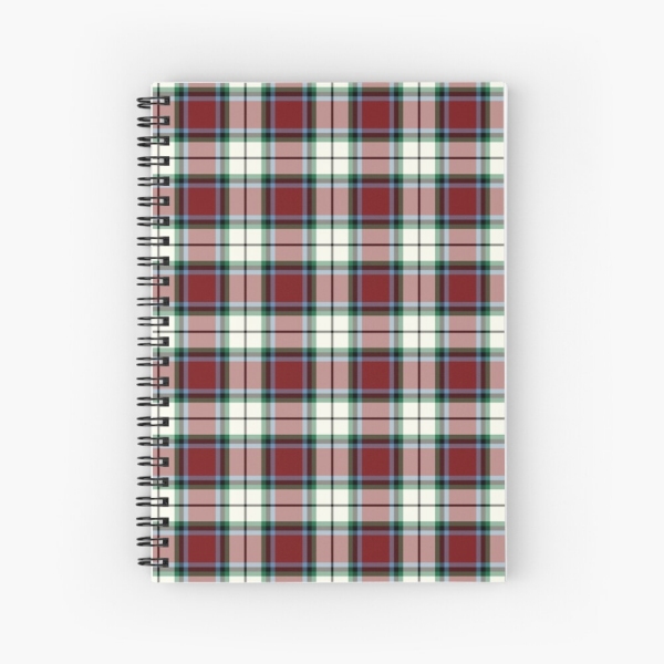 Clan Rose tartan spiral notebook