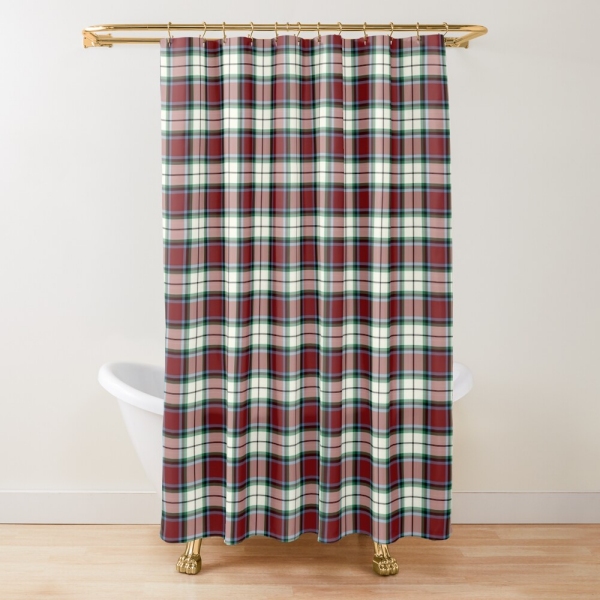 Clan Rose Dress Tartan Shower Curtain