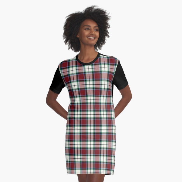 Clan Rose tartan tee shirt dress