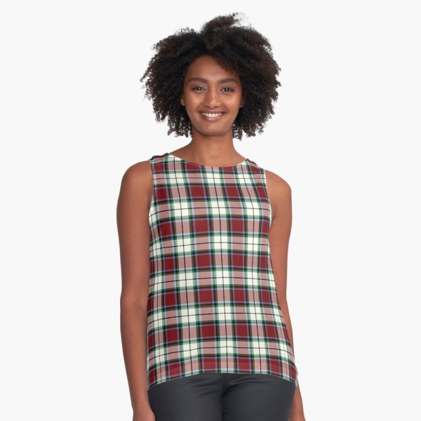 Clan Rose tartan sleeveless top